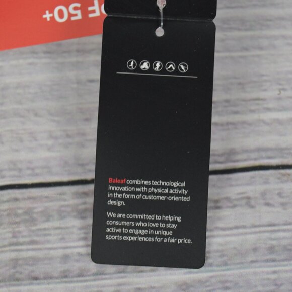 Baleaf Womens Cropped Running Workout Top Shirt Sz Large Short Sleeve Black NWT - Picture 15 of 16